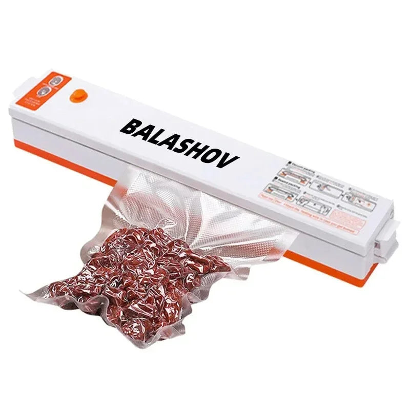 Eletric Vacuum Sealer Degasser Machine with 10PCS Vacuum Packaging Vinyl Bags Vacuum Food Sealer for Home and Kitchen Supplies White S030cd49f2fc64dea9b2a72db4a6255b5K Amrit Store